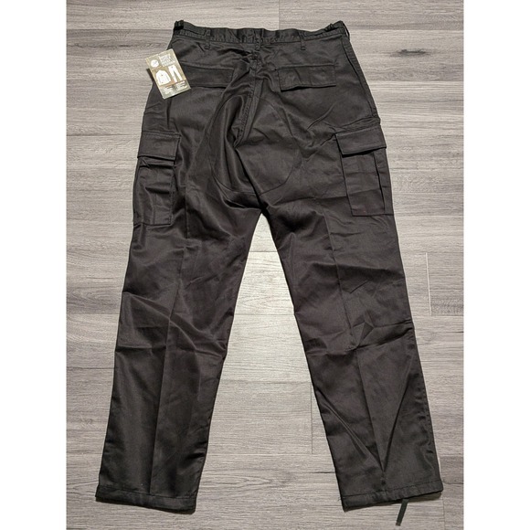 NWT Rothco BDU Black Utility Military Tactical Cargo Pant Size Medium Regular - Picture 4 of 5